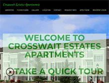 Tablet Screenshot of crosswaitestatesapts.com